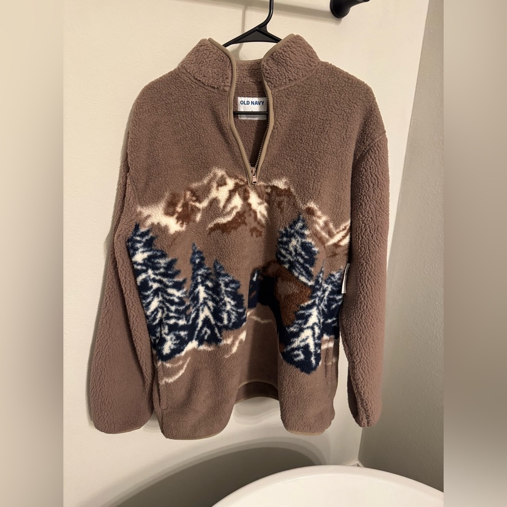 NWT mens Sherpa 1/4 zip